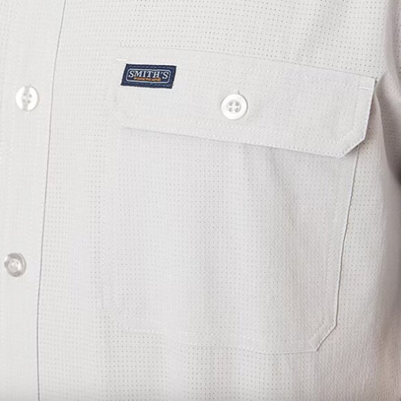 Smiths Workwear Quick Dry Performance Mens Fit Big and Tall Shirt, Sz 4XB , Gray - Picture 2 of 4